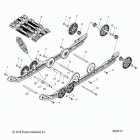 S17DDE8PSL/PEL 800 SWITCHBACK ADVENTURE/INTL Suspension, rear and track - s17dde8psl  /  pel (600317)