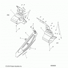 S17DCH8 800 RUSH PRO S ALL OPTIONS Chassis, clutch guard and footrests - s17dch8 all option...