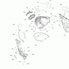 SUMMIT 850 E-TEC 09- bottom pan summit engine 850 e-tec - package x