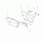 S19SJA5BSL/BEL 550 WIDETRAK LX ES/INTL Electrical, taillight - s19sja5bsl  /  bel (600132)