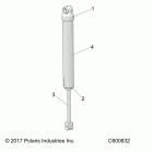 S19EER6PSL/PEL 600 SWITCHBACK SP 144 ES/INTL Suspension, shock, rear track - s19eer6psl  /  pel (c600...