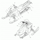 S19EEC8RS/REM 850 SWITCHBACK ASSAULT SC SELECT Body, decal, snow check, blk side panel w  /  gold accen...