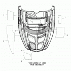 S19SJA5BSL/BEL 550 WIDETRAK LX ES/INTL Body, hood foam and foil - s19sja5bsl  /  bel (600117)