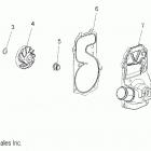 S19CBA6GSL 600 INDY 121 ES Engine, water pump - s19cba6gsl (49snowwaterpump13indy)