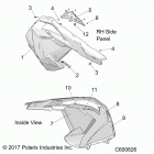 550 RMK EVO/ES/INTL ES Body, side panel, rh - s20ceu5bsa  /  bsl  /  bel (c6008...