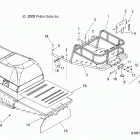 S19SJA5BSL/BEL 550 WIDETRAK LX ES/INTL Chassis, rack asm. and snow flap - s19sja5bsl  /  bel (6...
