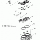 S19CBA6GSL 600 INDY 121 ES Engine, cylinder - s19cba6gsl (49snowcylinder09600trg)