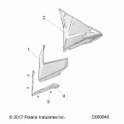 850 AXYS PRO RMK 155/155 3 Body, windshield - s20efk8rs  /  efk8re  /  efm8rs  /  e...