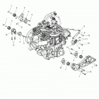 S19EFK6PSA/PSL/PEB 600 AXYS PRO RMK 155/ES/INTL Engine, mounting - s19efk6psa  /  psl  /  peb (600304)