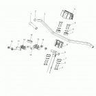 S19EER6PSL/PEL 600 SWITCHBACK SP 144 ES/INTL Steering, upper and handlebar asm. - s19eer6psl  /  pel ...