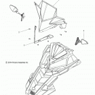 S19DDE8PSL 800 SWITCHBACK ADVENTURE ES Body, windshield and mirrors - s19dde8psl (49snowwindshl...