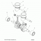 S19DDE8PSL 800 SWITCHBACK ADVENTURE ES Engine, piston and crankshaft - s19dde8psl (600909)
