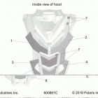 850 AXYS PRO RMK 155/155 3 Body, hood foam  /  fiber - s20efk8rs  /  efk8re  /  efm...