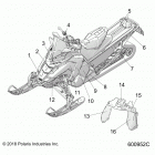 S19EKP6PS/PEM 600 INDY XC 129 SC SELECT ALL OPTIONS Body, decal, blk side panel w  /  ind sky blue accent - ...