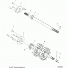 S19EEC6PS/PER 600 SWITCHBACK ASSAULT 144/INTL SC SELECT ALL OPTIONS Drive train, jackshaft and driveshaft - s19eec6ps  /  pe...