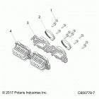 850 RUSH PRO-S SC SELECT (S20DCH8RS) Engine, reed valve and throttle body adaptor - s20dch8rs...