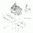 S19CBA6GSL 600 INDY 121 ES Engine, mounting - s19cba6gsl (49snowenginemount13600le)