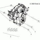 S19SJA5BSL/BEL 550 WIDETRAK LX ES/INTL Drive train, gearcase mounting - s19sja5bsl  /  bel (49s...