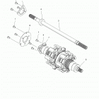 S19EFS8R 850 AXYS SKS 155 SC SELECT/INTL Drive train, jackshaft and driveshaft - s19efs8r all opt...