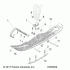 S19CBU5BSA/BSL/BEL 550 INDY EVO/ES/ES INTL Steering, ski asm. - s19cbu5bsa  /  bsl  /  bel (c600829...