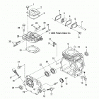 S19WAA1ASA/AEA 120 INDY/INTL Engine, crankcase - s19waa1asa  /  aea (49snowcrankcase0...