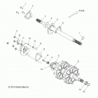 S19CEA5BSL 550 INDY 144 ES Drive train, jackshaft and driveshaft - s19cea5bsl (49sn...