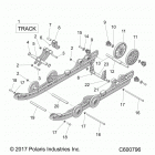 S19CBA5BSL/BEL 550 INDY 121 ES/INTL ES Suspension, rear and track - s19cba5bsl  /  bel (c600796...