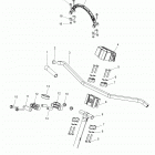 S19EEG6PSA/PSL 600 RMK 144/ES Steering, upper and handlebar asm. - s19eeg6psa  /  psl ...
