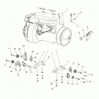S19CEA5BSL 550 INDY 144 ES Engine, mounting -s19cea5bsl (49snowenginemount14550)