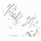 S19CBA6GSL 600 INDY 121 ES Body, fenders and side panels - s19cba6gsl (49snowfender...