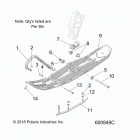 S19DCH8RS - 850 RUSH PRO S SC SELECT Steering, ski asm. - s19dch8rs all options (600949c)