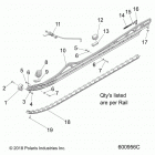 850 AXYS PRO RMK 155/155 3 Suspension, rail mounting - s20efk8rs  /  efk8re  /  efm...
