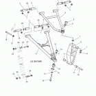 S19DCL8RS/8REM 850 RUSH XCR SC SELECT ALL OPTIONS Suspension, control arms, spindle and shock mntg - s19dc...