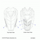 S19CBA5BSL/BEL 550 INDY 121 ES/INTL ES Body, hood foam  /  seal - s19cba5bsl  /  bel (601082c)