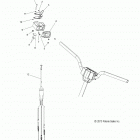 S19CEA5BSL 550 INDY 144 ES Engine, throttle control asm. - s19cea5bsl (49snowthrott...