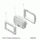 S19CEA5BSL 550 INDY 144 ES Electrical, multi function gauge - s19cea5bsl (c600794)