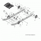 S19CFE5BSL/BEL 550 ADVENTURE 155 ES/INTL Suspension, rear and track - s19cfe5bsl  /  bel (49snows...