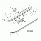 S19DCL8RS/8REM 850 RUSH XCR SC SELECT ALL OPTIONS Suspension, rail asm. - s19dcl8rs  /  8rem (601074)