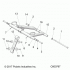 S19CBA5BSL/BEL 550 INDY 121 ES/INTL ES Suspension, torque arm, front - s19cba5bsl  /  bel (c600...
