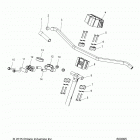 S19DDE8PSL 800 SWITCHBACK ADVENTURE ES Steering, upper and handlebar asm. - s19dde8psl (600095)