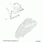 550 INDY 144 ES Body, windshield - s20cea5bsl (601085c)