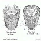 550 LXT ES (S20CED5BSL/BSU) Body, hood foam  /  seal - s20ced5bsl  /  bsu (600896c)