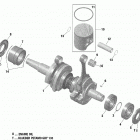 006 - RENEGADE 850 E-TEC - Enduro Коленвал и поршни