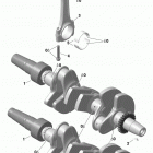 001 - SKANDIC WT 900 ACE - Europe 01- engine - crankshaft and pistons - 900 ace