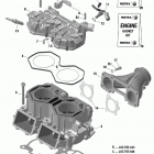 001 - BACKCOUNTRY 600R E-TEC Цилиндр и головка