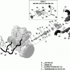 002 - SUMMIT 600R E-TEC Система охлаждения