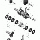 001 - Tundra 550F 01- crankshaft and pistons - 550f