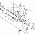 TRX300EX Передний тормозной суппорт