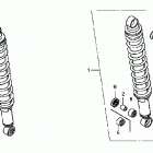 TRX500FA Задний амортизатор