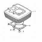 TRX250TE Цилиндр